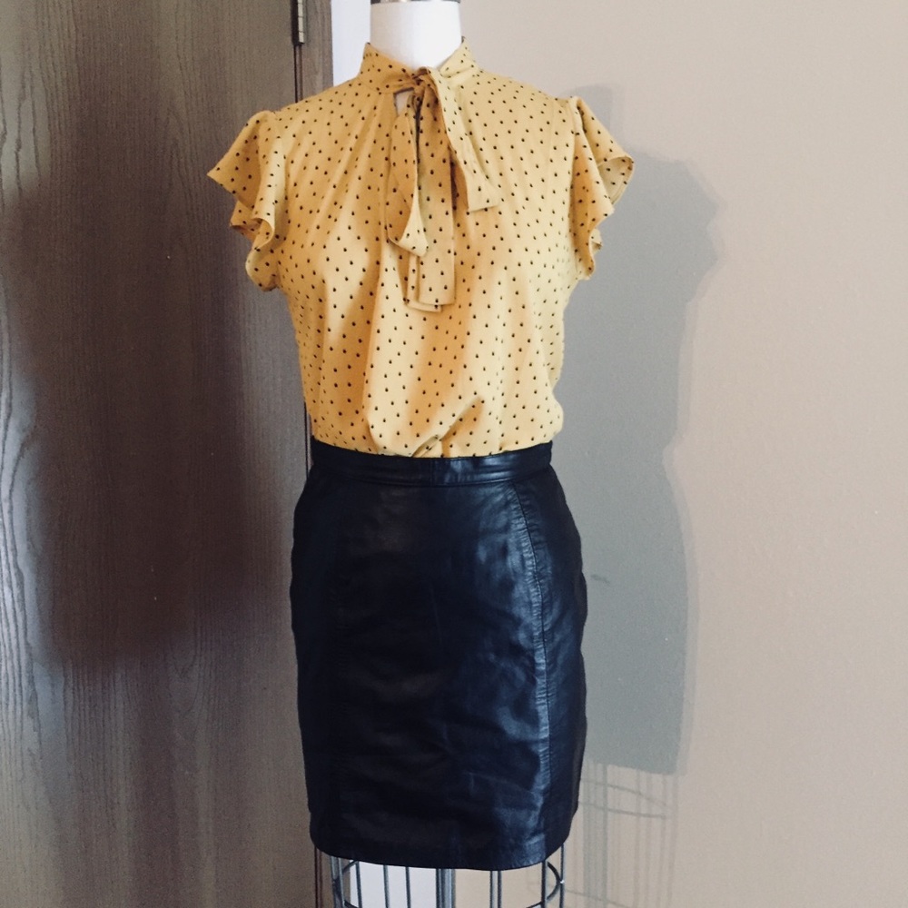 Phoenix Vintage Leather Skirt Size XS